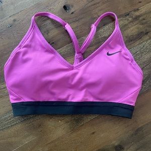 Pink Nike Indy Sports Bra - Size Small